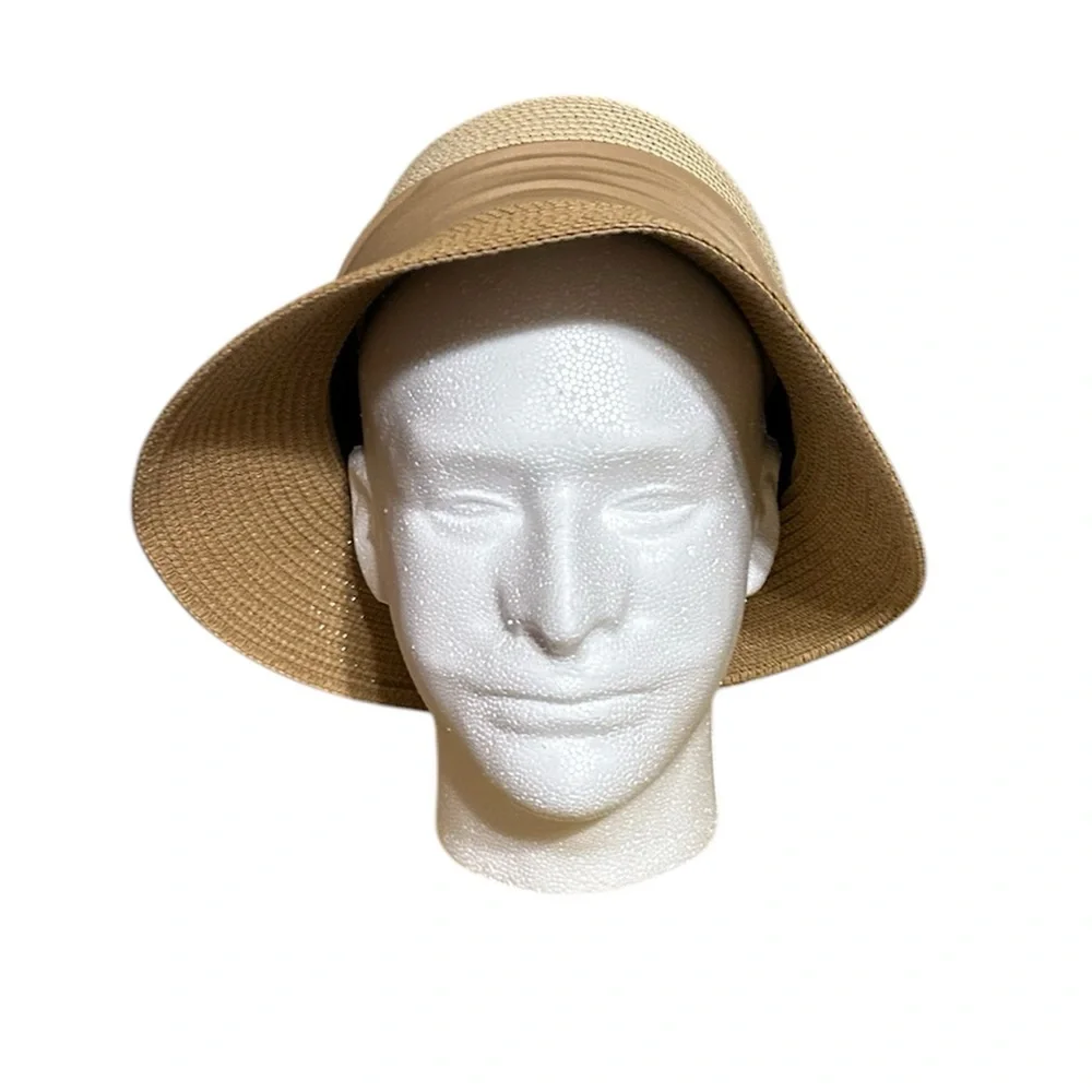 Packable Versatile Wide Rimmed Straw Hat with Vintage Look